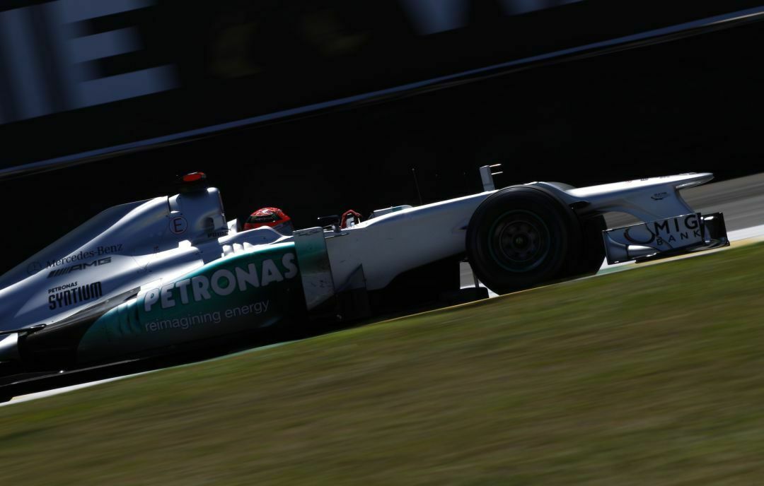Michael Schumacher bei seinem letzten Rennen, GP von Brasilien 2013.