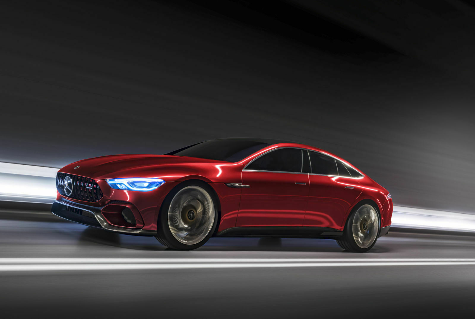 Der Mercedes-AMG GT Concept ist optisch schon nah am Serienfahrzeug, das wir für 2018 erwarten