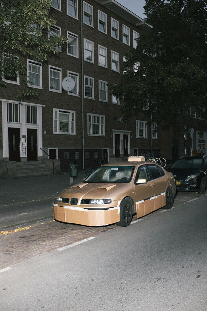 Bei diesem Seat Toledo passt die Pappe sogar zum Lack