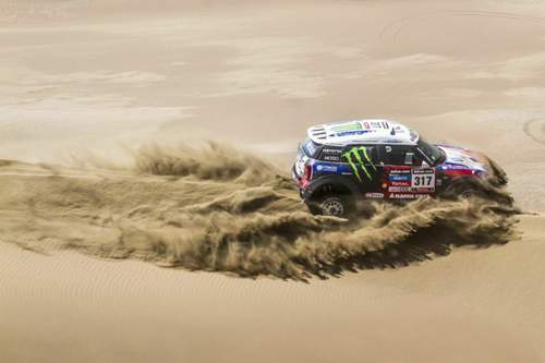 Die Rallye Dakar führt die Minis durch die Wüste Argentiniens - das sorgt für spektakuläre Bilder