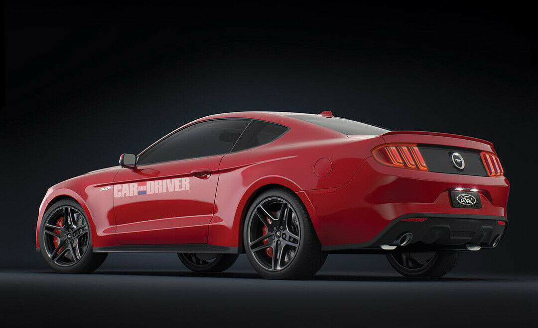 Das Heck sieht ein wenig aus wie das des 2013er Mustang