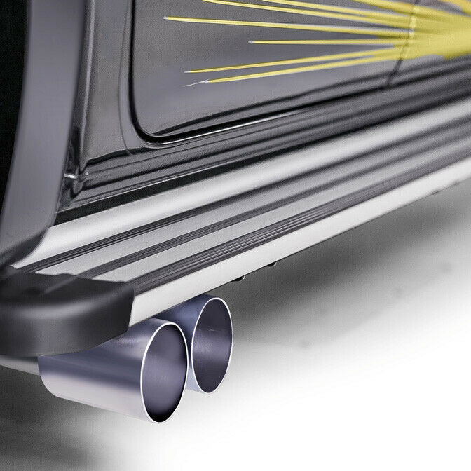 Sidepipes unterhalb der Trittstufe
