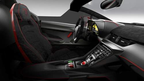 Außen wie innen verwendet Lamborghini reichlich Carbon