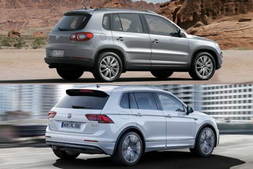 Der Tiguan wurde zum Modellwechsel größer, sparsamer und leichter