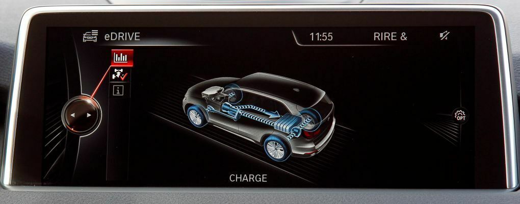 Das Display zeigt, von wo die Kraft kommt und wo sie hinfließt