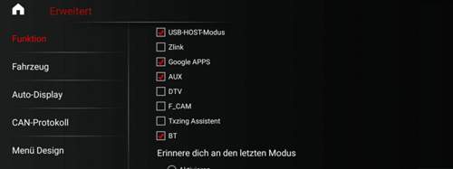 AUX, damit ist der UB Adapter gemeint