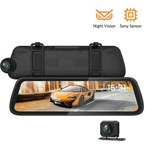 Beispiel Dashcam Rückspiegel-Kamera