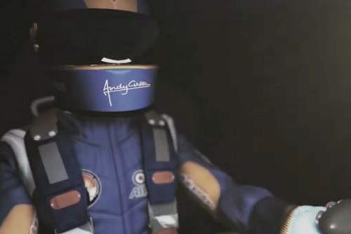 Andy Green am Steuer des Bloodhound SSC