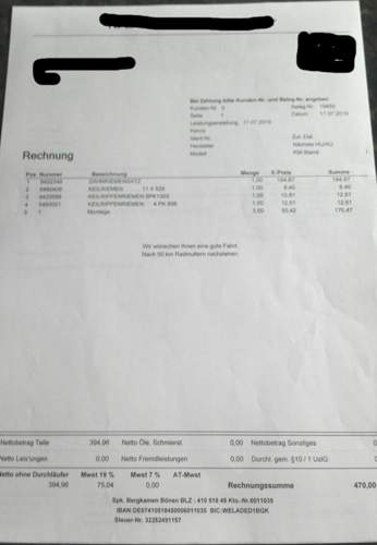 Rechnung 2019