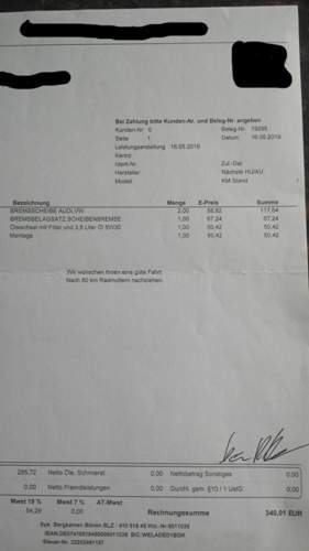 Rechnung 2019