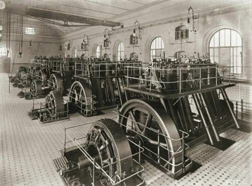 Das ist das erste Dieselkraftwerk in Kiew im Jahr 1904