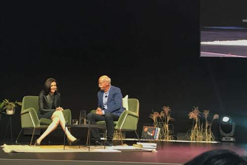 Facebook-COO Sheryl Sandberg mit Daimler-Chef Dieter Zetsche: 440 Mrd. Dollar Marktkapitalisierung treffen auf 70 Mrd. Dollar