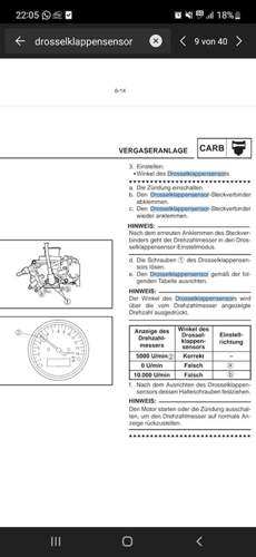 Justierung DK-Poti YAMAHA R 6