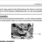 Ausschnitt Handbuch aus dem Premierenjahr