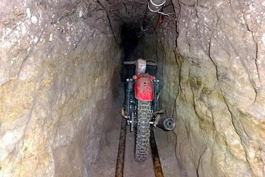 Der Tunnel war etwa 1,5 Kilometer lang und wurde professionell gebaut