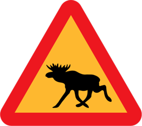 in Skandinavien allgegenwärtige Schilder