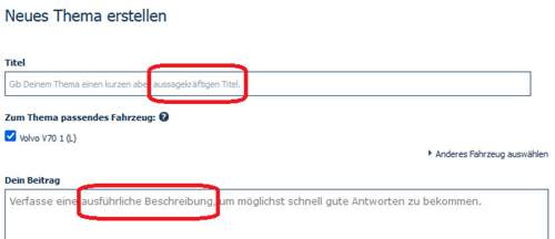 Ausführlich und aussagekräftig