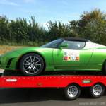 Tesla Roadster grün