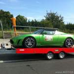 Tesla Roadster grün
