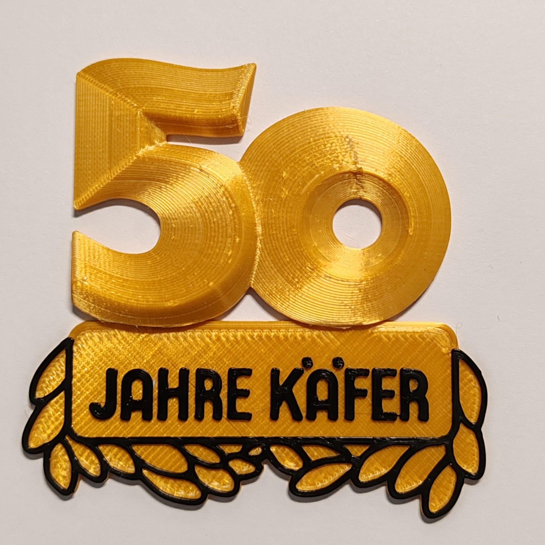 Embleme für einen 50 Jahre Jubikäfer?