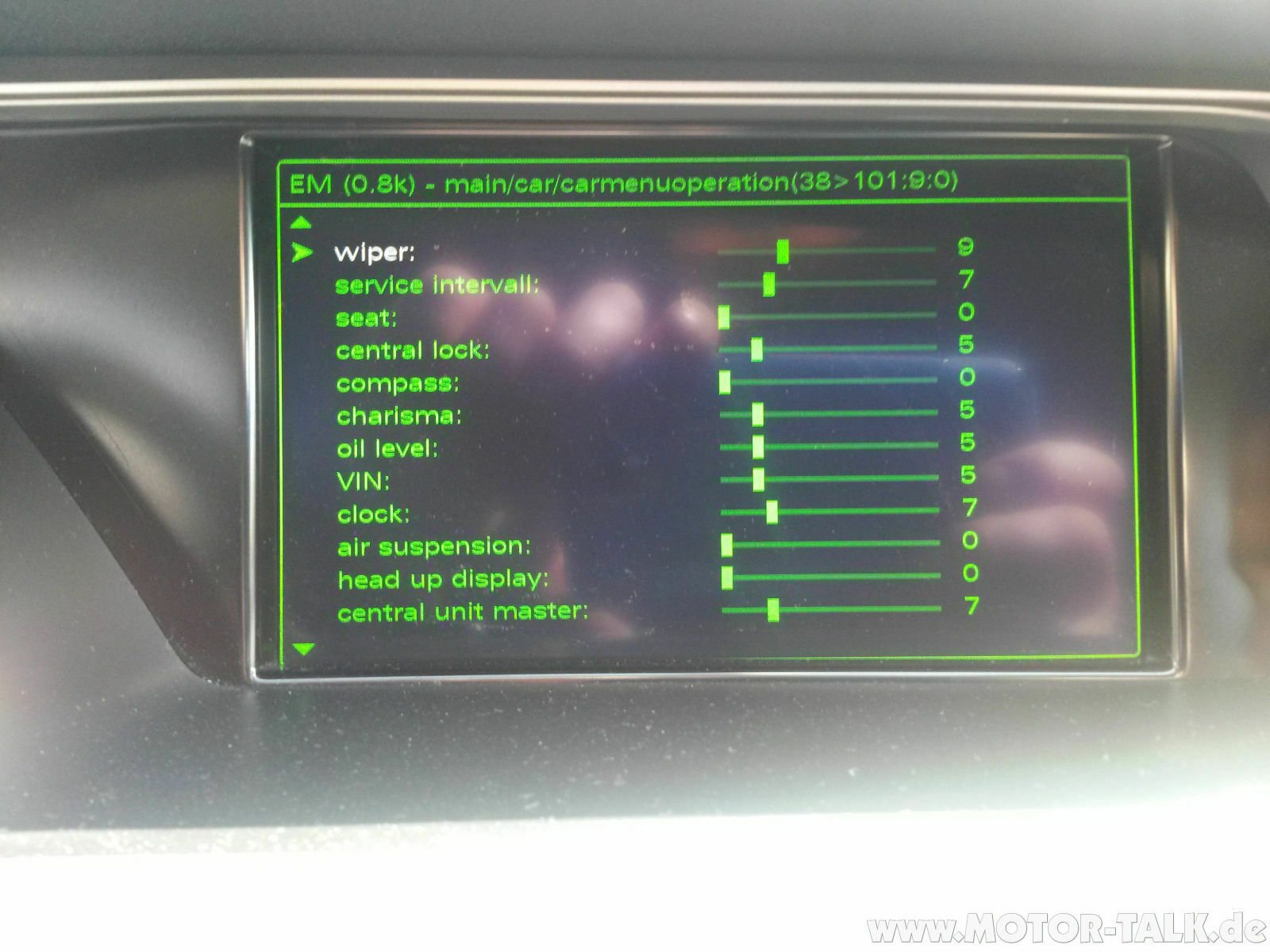 Endlich! Codierungen Drive Select ;-)