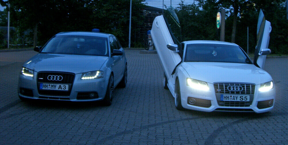 Endlich! Dayline Scheinwerfer mit LED für den 8P