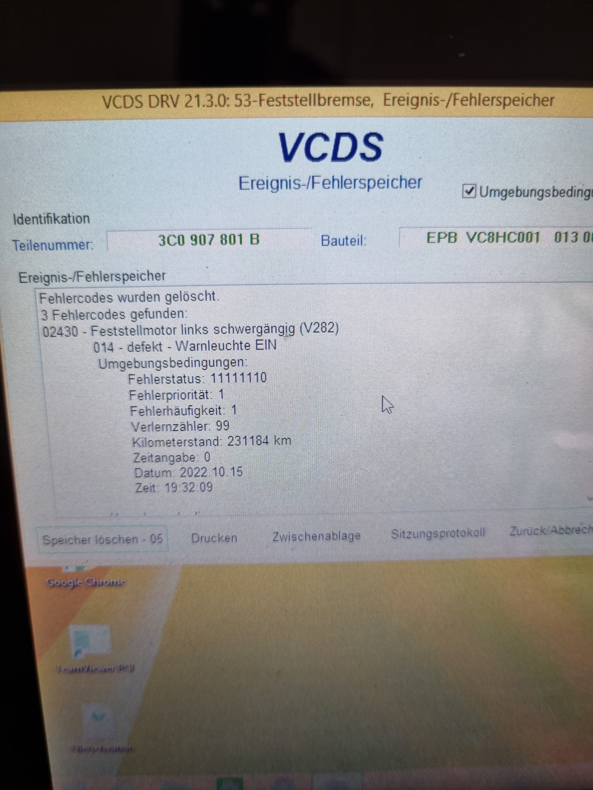 EPB Steuergerät Defekt