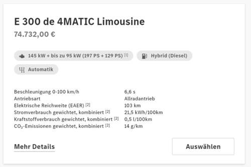E300de 4Matic