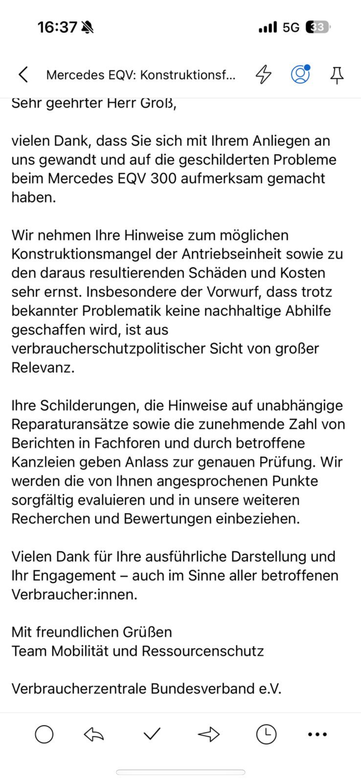 EQV 300 - Antriebseinheit defekt - seit 7 Monaten nicht lieferbar