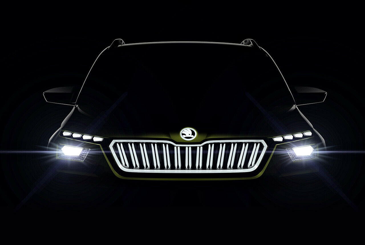 Viel Licht in der Front: Das Gesicht des kleinen Skoda-SUV