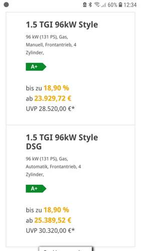 Leon Style(etwas kleiner als Golf)