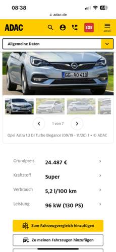 Verbrauch 1,2 145 PS