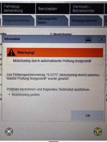 Fehlermeldung