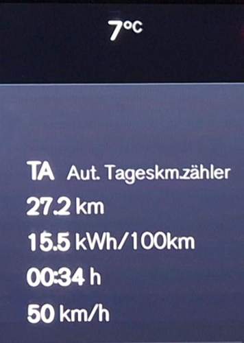 Verbrauch XC40 ER, 7. Dezember