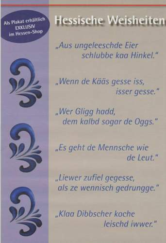 Hessen Weisheiten
