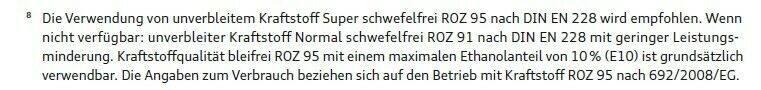 Erfahrungen zum Verbrauch, Audi Q5/SQ5