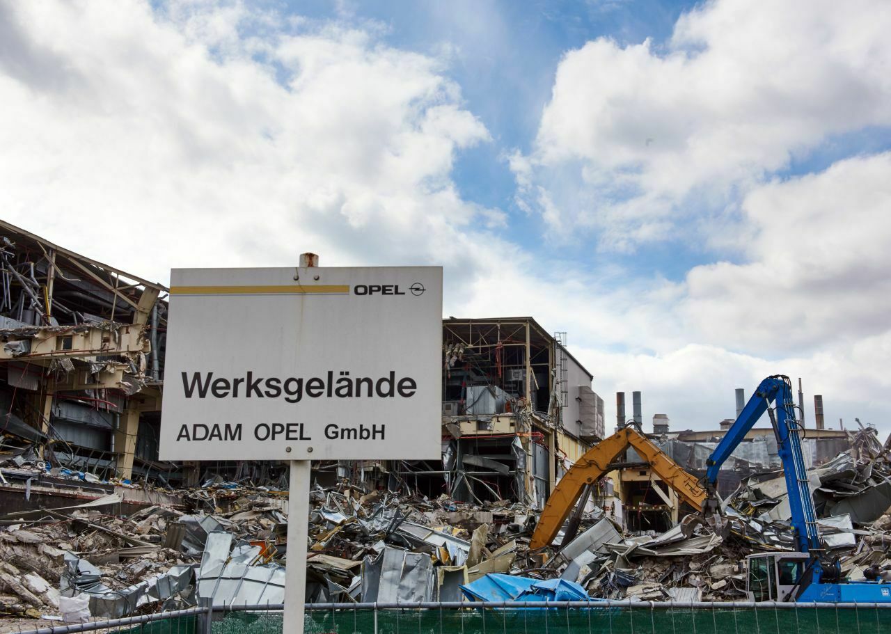 Opel-Gelände Bochum, Foto aus dem Jahr 2015: Große Teile der ehemaligen Werkshallen wurden abgerissen