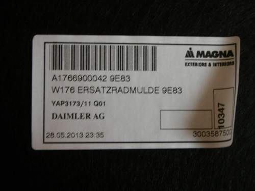 Ersatzrad? ERSATZRAD? IM W176? LOL!
