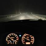 Schneetreiben gestern Abend