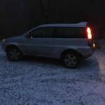 Der Honda macht guten Job im Schnee