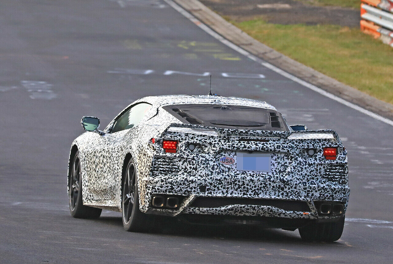 Chevrolet Corvette C8 Erlkönig: Heckansicht