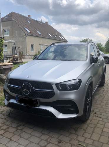 GLE350d Satin White Alu - Front