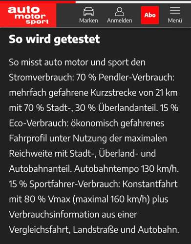 AMS Testbedingungen
