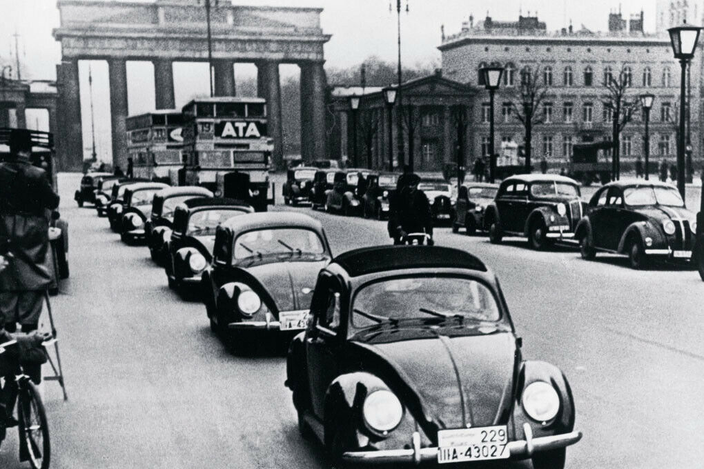 1939 wurde der Käfer als KdF-Wagen in Berlin präsentiert.