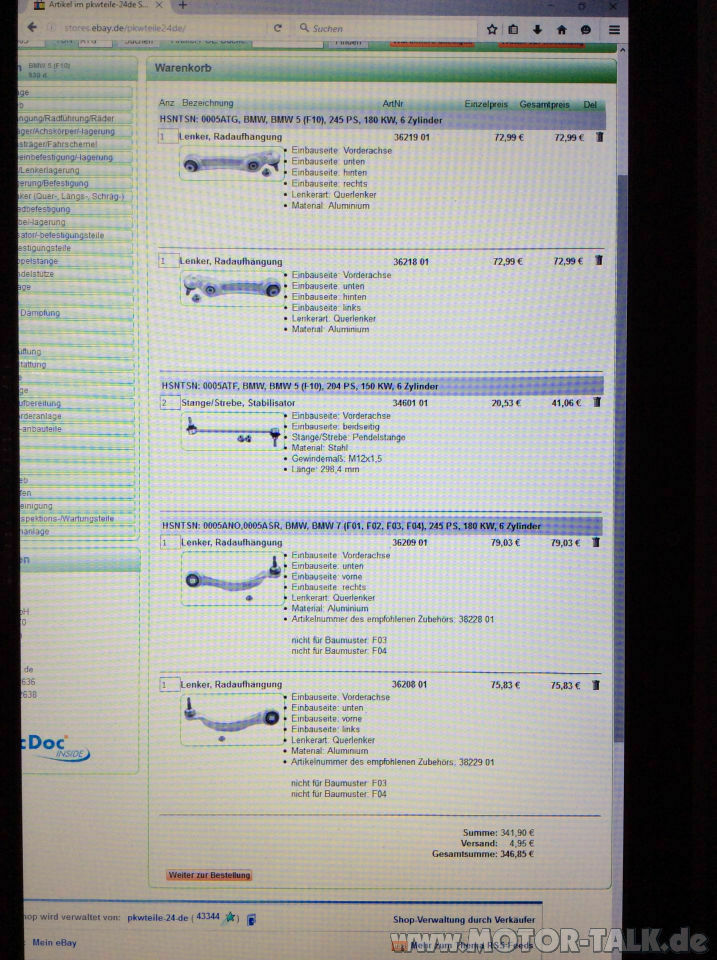 F10 - Querlenker wechseln, Tipps/Rat?!