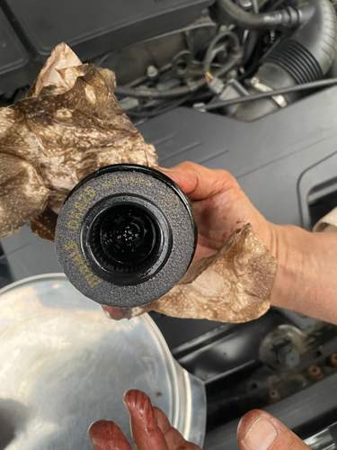 Verbauter Öl Filter