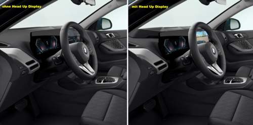 Ohne-mit HeadUp Display