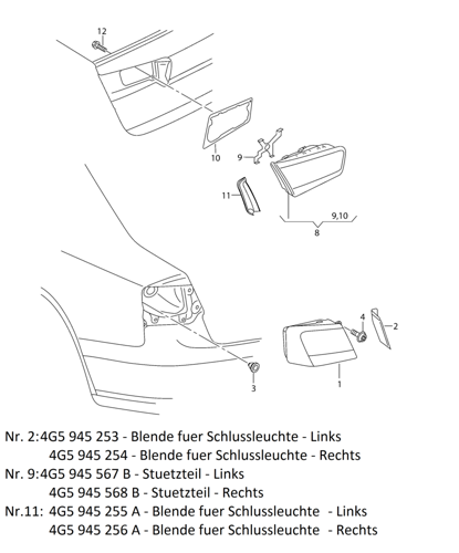 Beleuchtung-teile