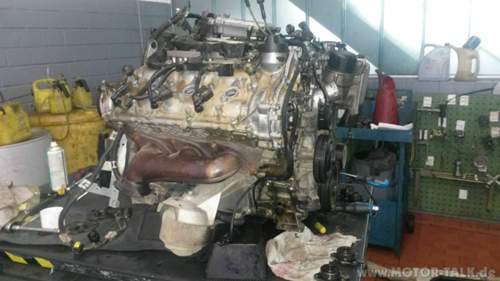 Motor-ausgebaut