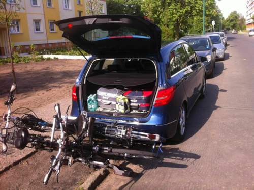 W246 mit AHK-Fahrradträger